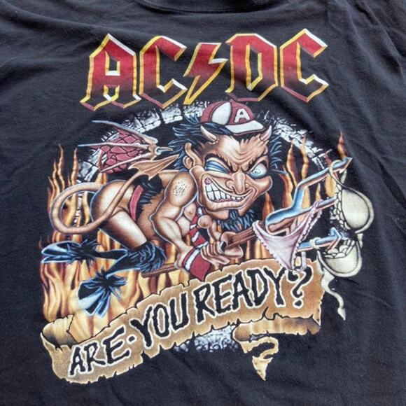 AC/DC Adult MD Are You Ready? Graphic T-shirt - Picture 2 of 2